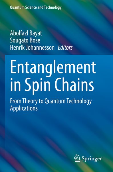 Produktbild: Entanglement in Spin Chains