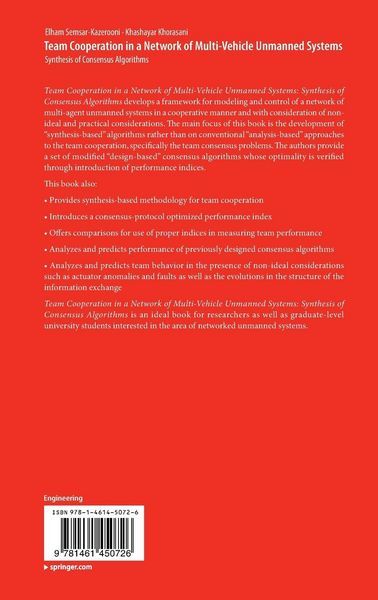 Produktbild: Team Cooperation in a Network of Multi-Vehicle Unmanned Systems