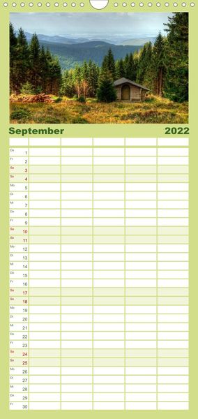 Produktbild: Harz Landschaften - Familienplaner hoch (Wandkalender 2022 , 21 cm x 45 cm, hoch)