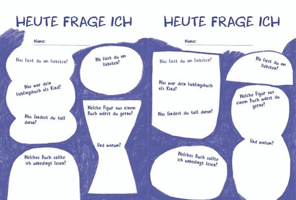 Produktbild: Das Buch-Buch - Steckbriefe f&uuml;r deine Lieblingsb&uuml;cher &ndash; witzige Foto-Challenges &ndash; alle m&ouml;glichen Sachen mit B&uuml;chern machen