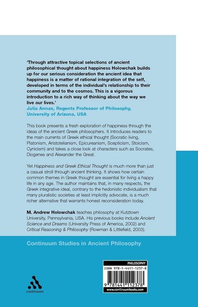 Produktbild: Happiness and Greek Ethical Thought