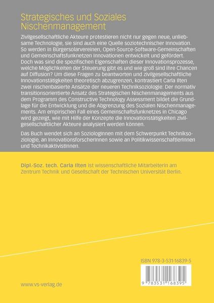 Produktbild: Strategisches und soziales Nischenmanagement