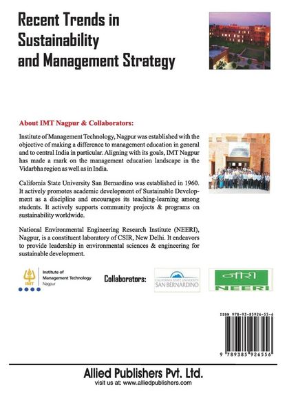 Produktbild: Recent Trends in Sustainability and Management Strategy