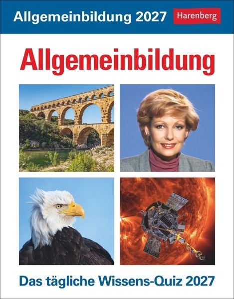 Produktbild: Allgemeinbildung Tagesabrei&szlig;kalender 2027 - Das t&auml;gliche Wissens-Quiz