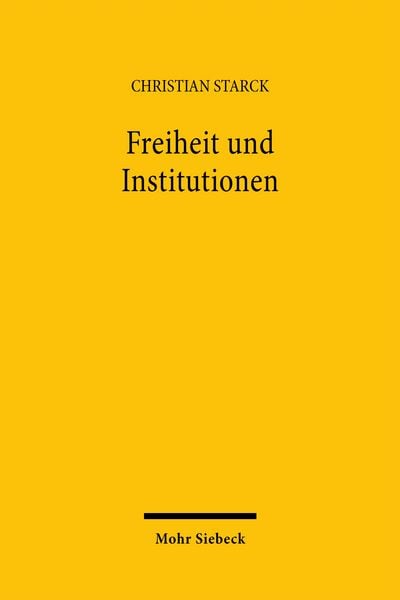 Produktbild: Freiheit und Institutionen