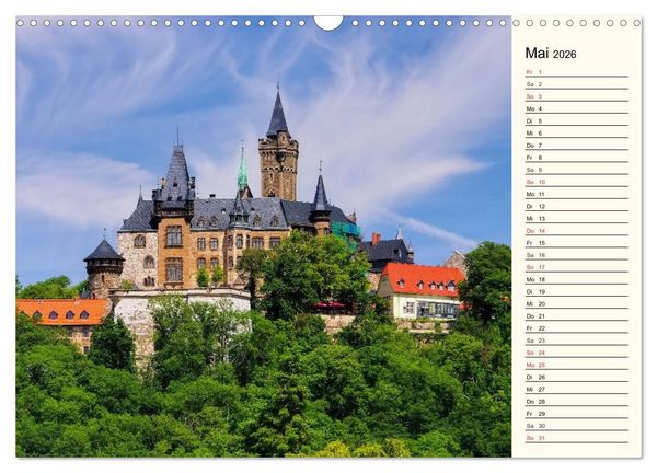 Produktbild: Burgen im Harz (Wandkalender 2026 DIN A3 quer), CALVENDO Monatskalender