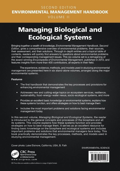 Produktbild: Managing Biological and Ecological Systems