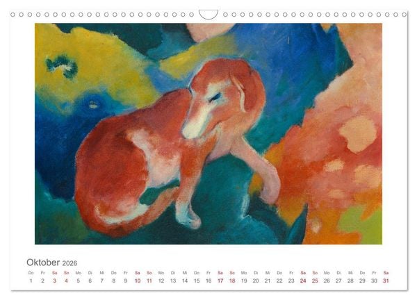 Produktbild: Franz Marc 2026 (Wandkalender 2026 DIN A3 quer), CALVENDO Monatskalender