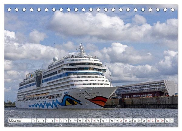 Produktbild: Hamburg - Stadt rund ums Wasser (Tischkalender 2027 DIN A5 quer), CALVENDO Monatskalender