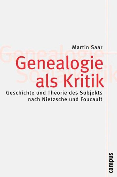 Produktbild: Genealogie als Kritik
