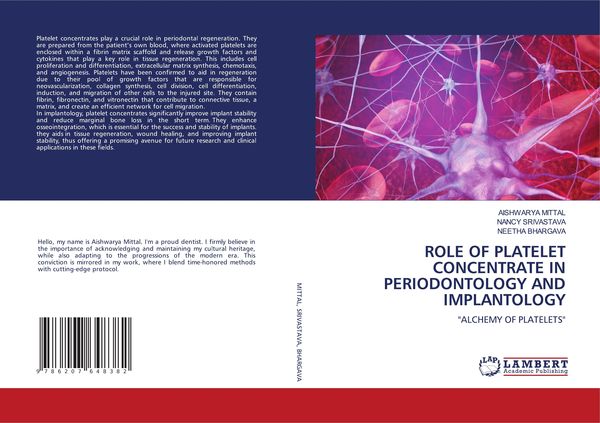 Produktbild: ROLE OF PLATELET CONCENTRATE IN PERIODONTOLOGY AND IMPLANTOLOGY