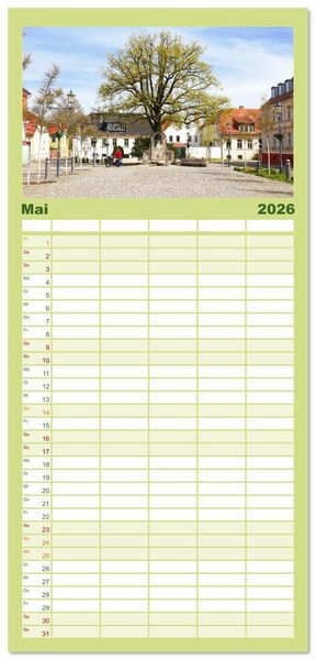 Produktbild: Familienplaner 2026 - Brandenburg - Sch&ouml;ne Orte im Landkreis Potsdam-Mittelmark mit 5 Spalten (Wandkalender, 21 x 45 cm) CALVENDO