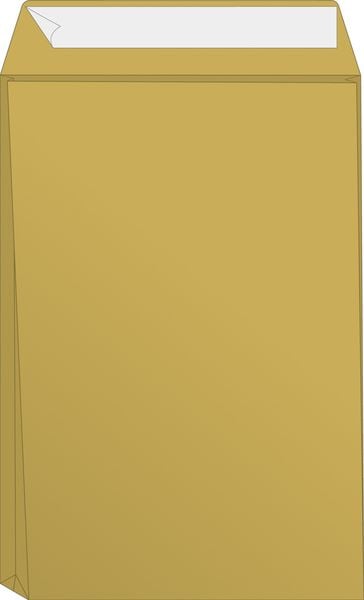 Produktbild: Brunnen Versandtasche B4 NatronKraft Falte ( Bodentiefe 4cm)