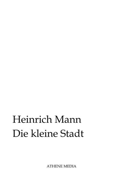 Produktbild: Die kleine Stadt