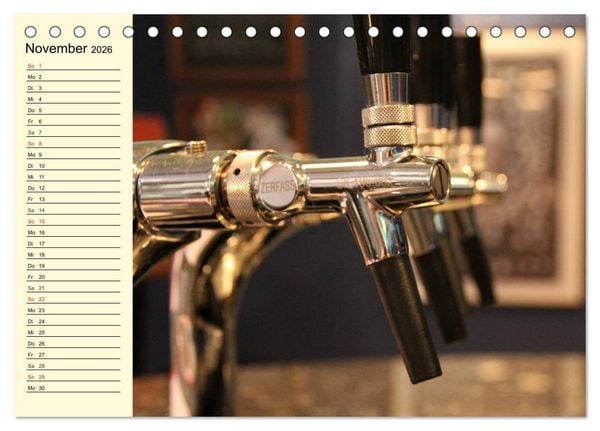 Produktbild: Bier. Die Kunst des Bierbrauens. Impressionen (Tischkalender 2026 DIN A5 quer), CALVENDO Monatskalender