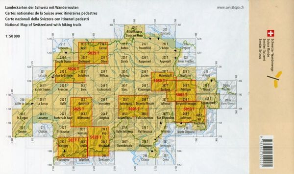 Produktbild: Swisstopo 1 : 50 000 Clos du Doubs
