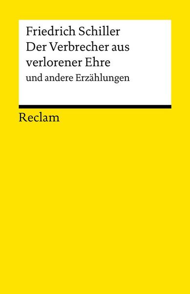 Produktbild: Der Verbrecher aus verlorener Ehre und andere Erz&auml;hlungen