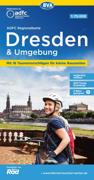 Produktbild: BVA ADFC Regionalkarte Dresden & Umgebung 1:75.000