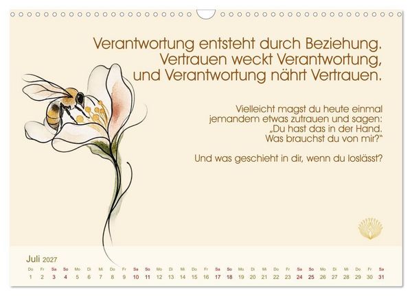 Produktbild: Arbeit ist Beziehung (Wandkalender 2027 DIN A3 quer), CALVENDO Monatskalender