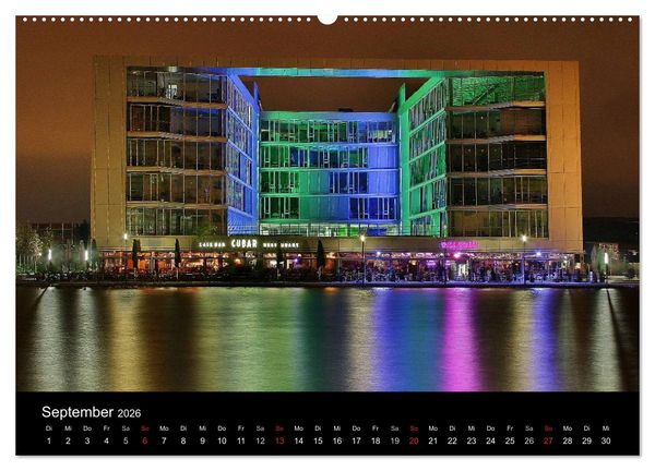 Produktbild: Duisburg Nachtmomente 2026 (Wandkalender 2026 DIN A2 quer), CALVENDO Monatskalender