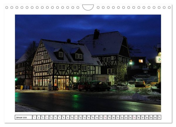 Produktbild: Blaue Stunde im Siegerland (Wandkalender 2026 DIN A4 quer), CALVENDO Monatskalender