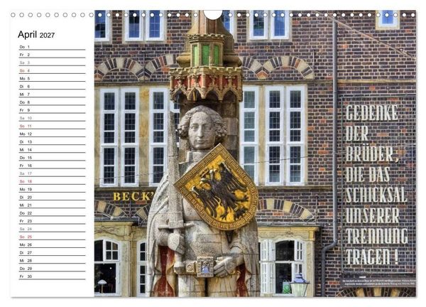 Produktbild: Bremen ganz nah (Wandkalender 2027 DIN A3 quer), CALVENDO Monatskalender
