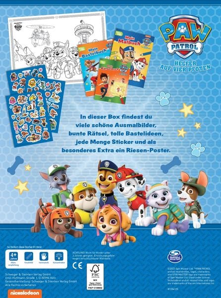 Produktbild: Paw Patrol Spa&szlig;-Set I Basteln - R&auml;tseln - Stickern
