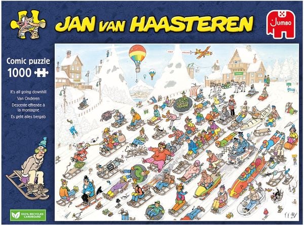 Jumbo Spiele - Jan van Haasteren - Es geht nur bergab, 1000 Teile