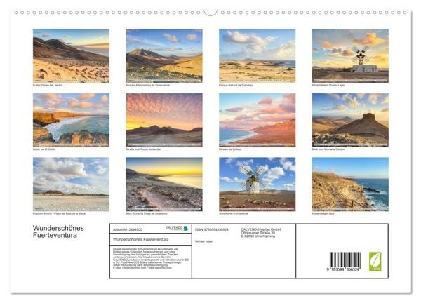 Produktbild: Wundersch&ouml;nes Fuerteventura (hochwertiger Premium Wandkalender 2027 DIN A2 quer), Kunstdruck in Hochglanz
