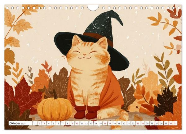 Produktbild: Gute Laune Katzen (Wandkalender 2027 DIN A4 quer), CALVENDO Monatskalender