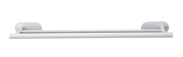 Produktbild: Turbo-Loc&reg; Badetuchstange Duo Mod. Orea White matt, 60 cm, aus rostfreiem Edelstahl
