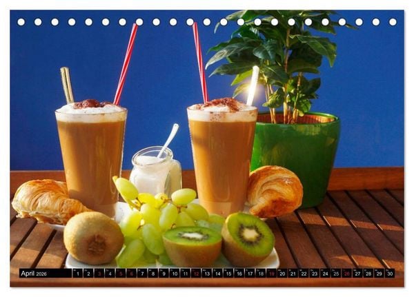 Produktbild: Feine Kaffeevariationen (Tischkalender 2026 DIN A5 quer), CALVENDO Monatskalender