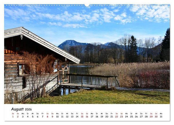 Produktbild: Winterstimmung am Tegernsee (Wandkalender 2026 DIN A2 quer), CALVENDO Monatskalender
