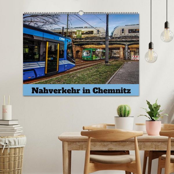 Produktbild: Nahverkehr in Chemnitz (Wandkalender 2026 DIN A2 quer), CALVENDO Monatskalender