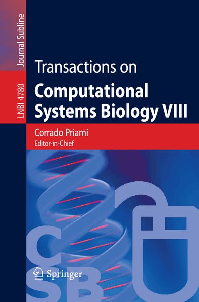 Produktbild: Transactions on Computational Systems Biology VIII