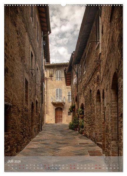 Produktbild: San Gimignano - Stadt der T&uuml;rme (hochwertiger Premium Wandkalender 2026 DIN A2 hoch), Kunstdruck in Hochglanz