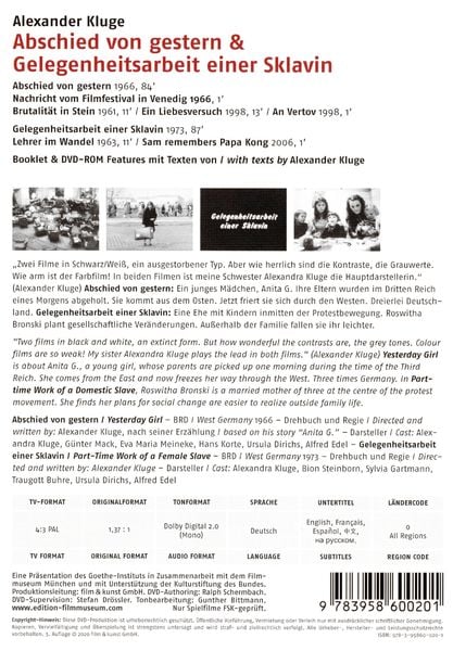 Produktbild: Abschied von gestern/Gelegenheitsarbeit einer Skalvin - Edition Filmmuseum [2 DVDs]