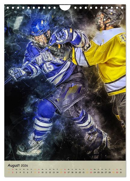 Produktbild: Eishockey spektakul&auml;r (Wandkalender 2026 DIN A4 hoch), CALVENDO Monatskalender