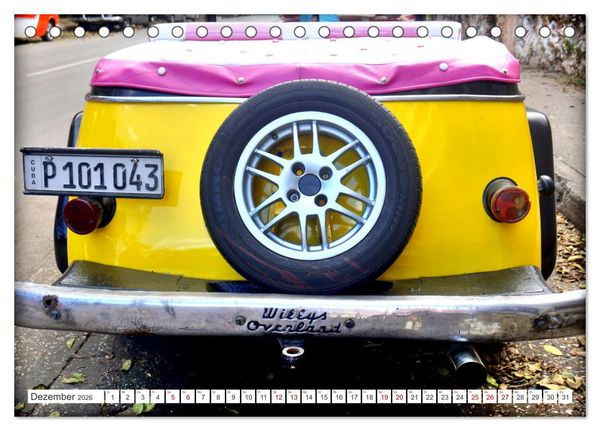 Produktbild: Best of Jeepster - Das Cabrio von Willys-Overland (Tischkalender 2026 DIN A5 quer), CALVENDO Monatskalender