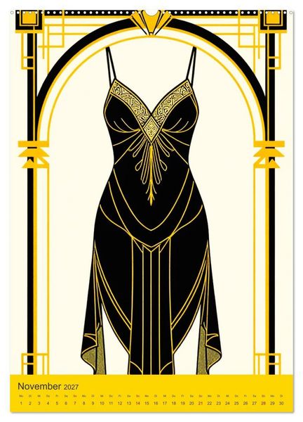 Produktbild: Art Deco Luxury &ndash; Golden Twenties (Wandkalender 2027 DIN A2 hoch), CALVENDO Monatskalender
