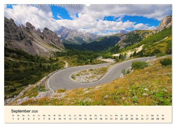 Produktbild: Sextner Dolomiten (hochwertiger Premium Wandkalender 2026 DIN A2 quer), Kunstdruck in Hochglanz