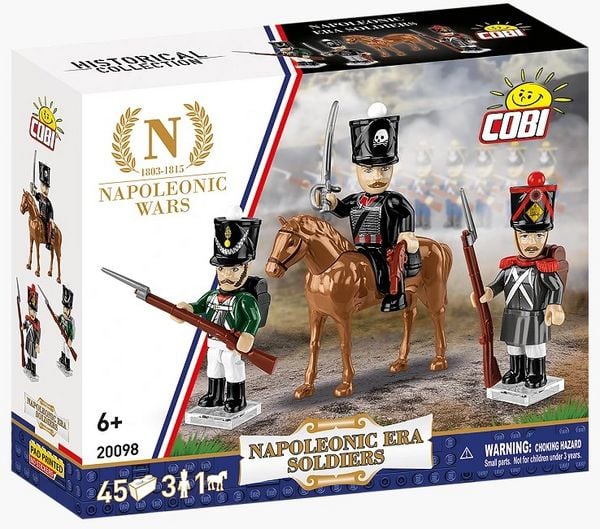 COBI Napoleonic Wars 20098 - Napoleonic Era Soldiers, Figurenset, 45+3+1 Klemmbausteine