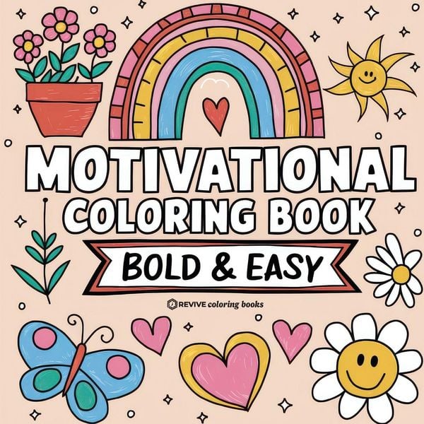 Produktbild: Bold & Easy Motivational Coloring Book