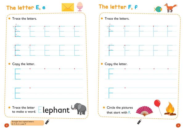 Produktbild: Upper Case Letters Age 3-5 Wipe Clean Activity Book
