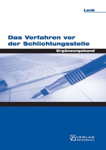 Produktbild: Das Verfahren vor der Schlichtungsstelle. Erg&auml;nzungsband