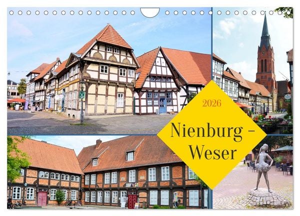 Produktbild: Nienburg - Weser (Wandkalender 2026 DIN A4 quer), CALVENDO Monatskalender