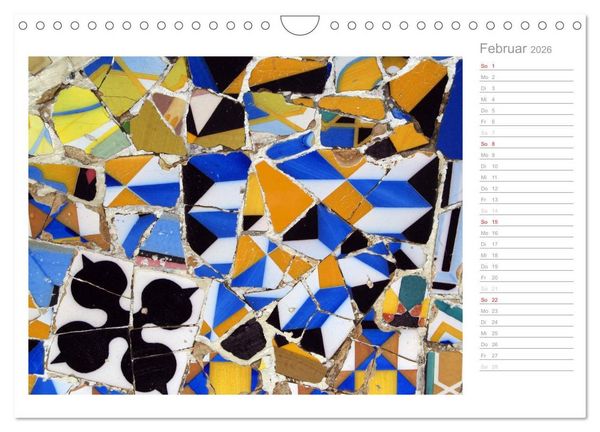 Produktbild: Kacheln und Mosaiken in Barcelona (Wandkalender 2026 DIN A4 quer), CALVENDO Monatskalender