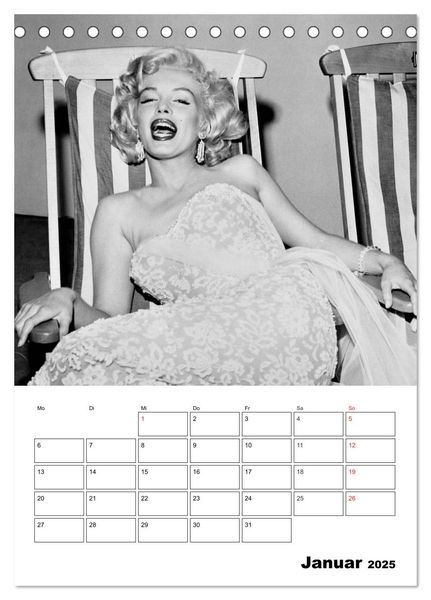 Produktbild: Marilyn Monroe. Weltstar und Sexsymbol (Tischkalender 2025 DIN A5 hoch), CALVENDO Monatskalender