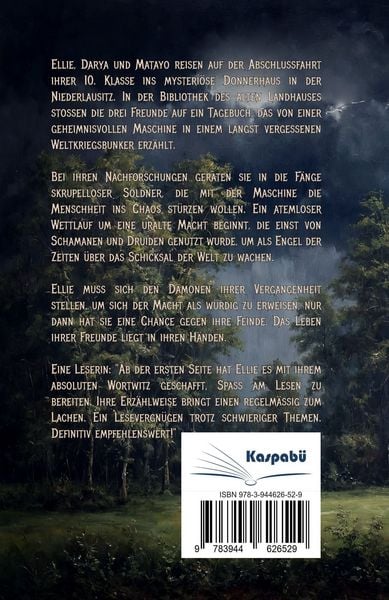 Produktbild: Engel der Zeiten &ndash; Das Geheimnis des Donnerhauses &ndash; Spannendes Jugendbuch ab 14 Jahren f&uuml;r M&auml;dchen und Jungen