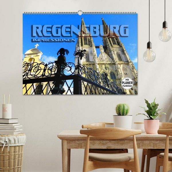 Produktbild: REGENSBURG - Impressionen (Wandkalender 2026 DIN A2 quer), CALVENDO Monatskalender